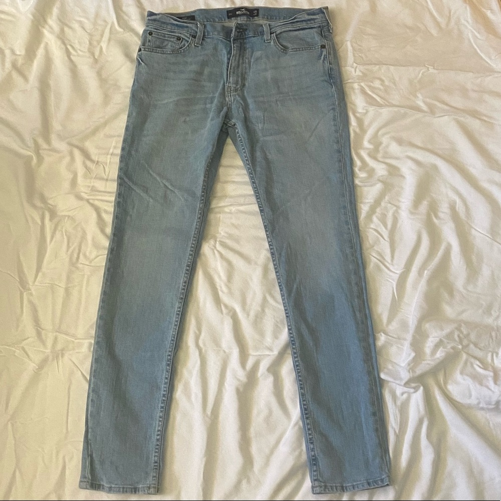 Hollister 32 x 32 light blue skinny jeans